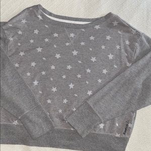 Reebok Stars oversized sweatshirt crop top